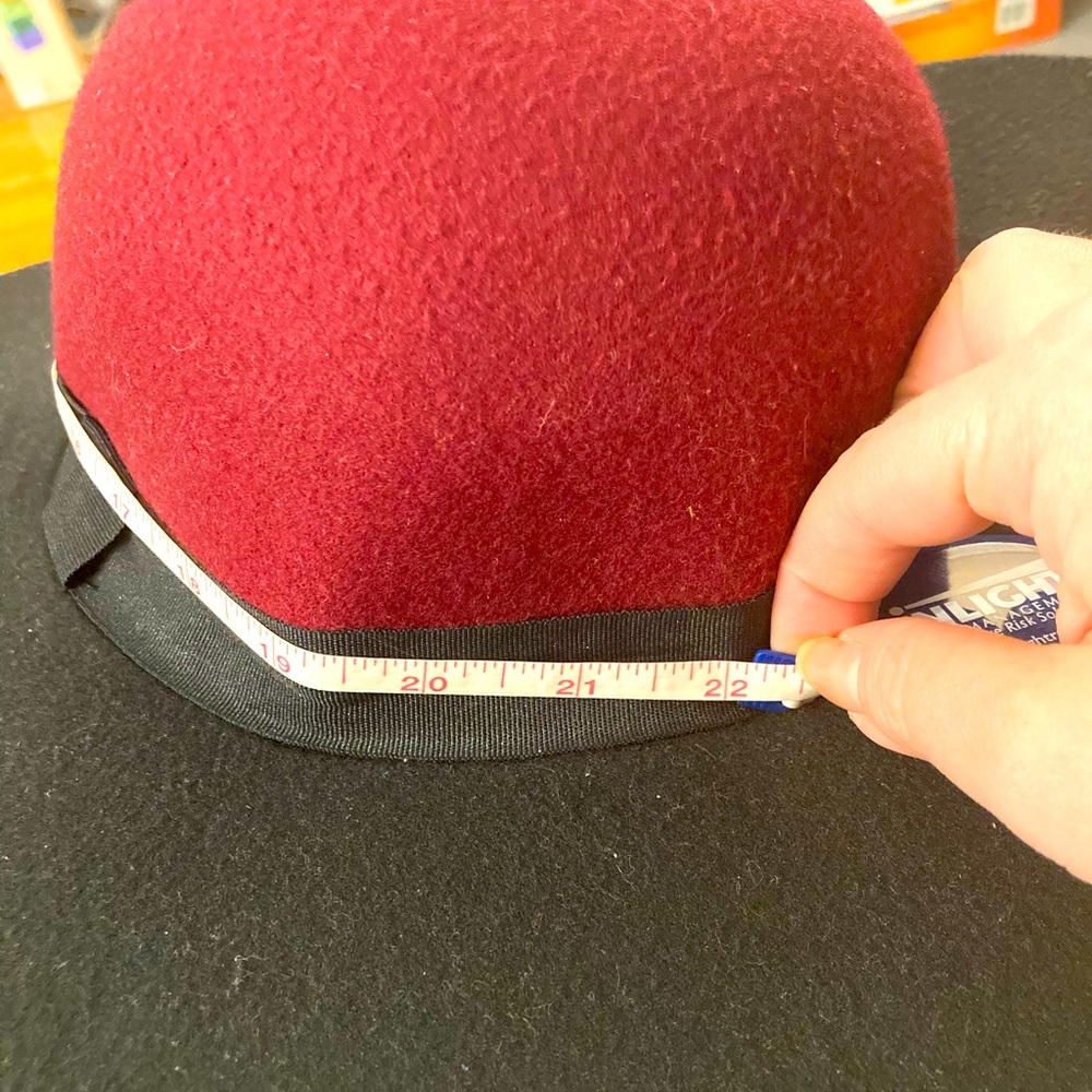 Magid Hats - Women’s black and burgundy hat. - Picture 6 of 6